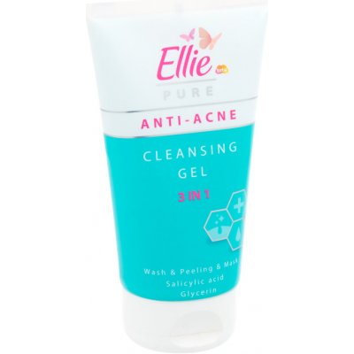 Ellie Pure Anti-acne čisticí gel 3v1 150 ml – Zboží Mobilmania