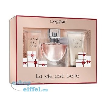 Lancôme La Vie Est Belle EDP 30 ml + sprchový gel 50 ml + tělové mléko 50 ml dárková sada