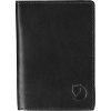 Pouzdro na doklady a karty FJÄLLRÄVEN Leather Passport Cover Black