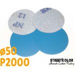 Brusný papír pro excentrickou brusku, zrnitost P2000, Průměr: 50mm, 1 kus