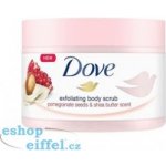 Dove Exfoliating Body Scrub Pomegranate Seeds & Shea Butter pečující tělový peeling 225 ml – Hledejceny.cz