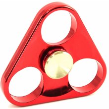 Kovový Hand Spinner 6,5cm červený trojúhelník