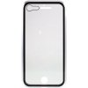 Pouzdro a kryt na mobilní telefon Apple Pouzdro SES Ochranné kryt s hliníkovém magnetickým rámečkem a ochraném sklem Apple iPhone SE (2020) - stříbrné