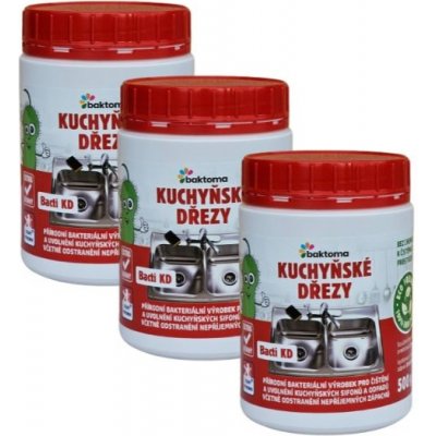 Baktoma Bacti KD Bakterie do dřezu 3 x 0,5 kg – Sleviste.cz