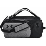 Under Armour Contain Duo MD BP Duffle Castlerock Medium Heather/Black/White 50 L – Zboží Dáma