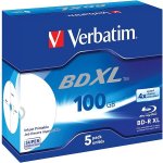 Verbatim BD-R XL 100GB 4x, jewel, 5ks (43789) – Zboží Živě