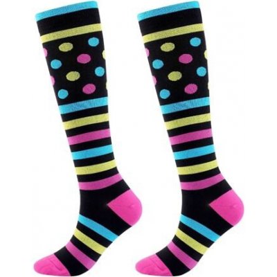 Striped Dots dámské kompresní podkolenky – Sleviste.cz