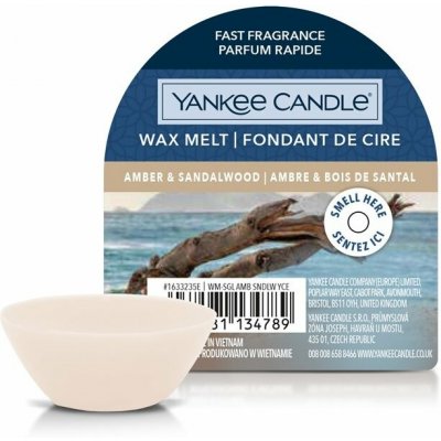 Yankee Candle Vonný vosk do Aromalampy Amber & Sandalwood 22 g – Hledejceny.cz