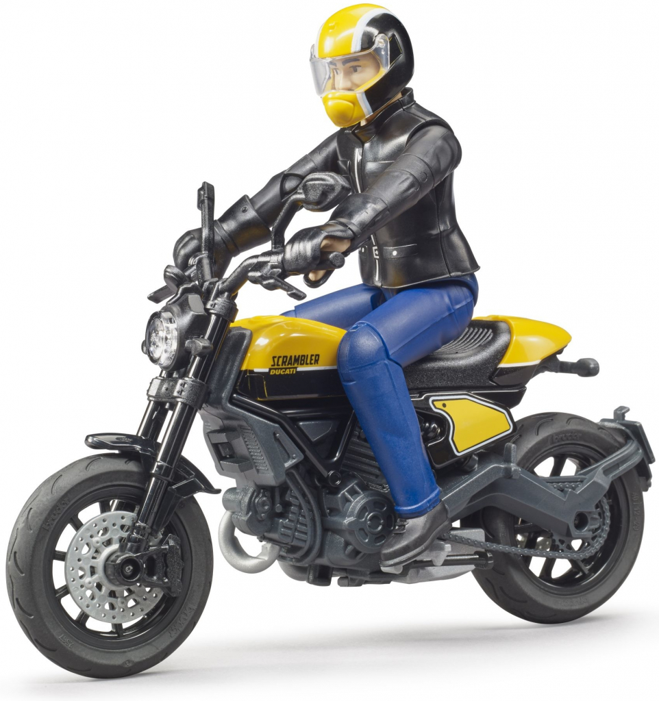 Bruder 63053 Scrambler Ducati Full Throttle s řidičem