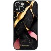 Pouzdro a kryt na mobilní telefon Apple Pouzdro Mobiwear Glossy Apple iPhone 13 - G021G Černý a zlatavý mramor