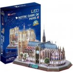 CubicFun 3D puzzle svítící Notre Dame de Paris 144 ks – Zboží Mobilmania