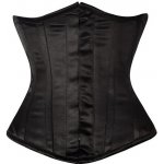 Saténový pasový korzet se skrytými háky – Zboží Dáma