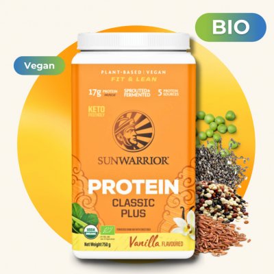 Sunwarrior Classic Protein Plus BIO 750 g – Hledejceny.cz