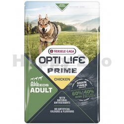 Versele Laga Opti Life Prime Adult Chicken bez obilovin pro dospělé psy s kuřecím masem 2,5 kg