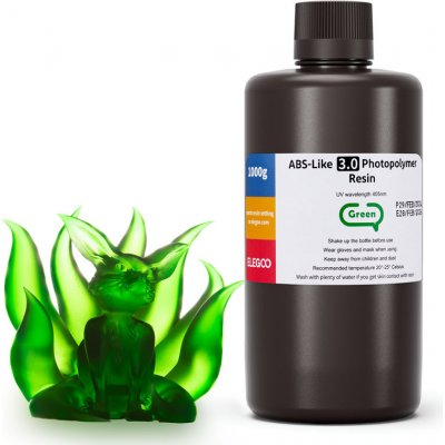 ELEGOO ABS-Like 3.0 Translucent Green 1kg – Zboží Živě ELEGOO ABS-Like 3.0 Translucent Green 1kg – Zboží Živě