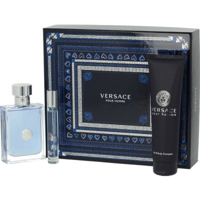 Versace Pour Homme EDT 100 ml + EDT 10 ml + sprchový gel 150 ml dárková sada – Hledejceny.cz