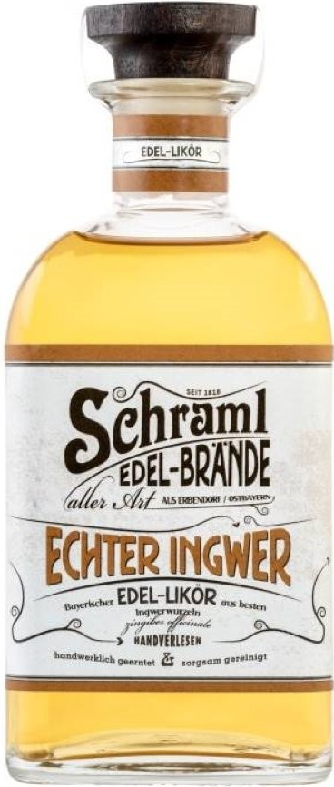 Schraml Edel brände Echter Ingwer 35% 0,5 l (holá láhev)