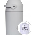 Magic Majestic Koš na použité pleny tmavě šedý sáčky – Zboží Mobilmania