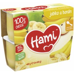 Hami Ovocný příkrm 100% ovoce jablko a banán 400 g