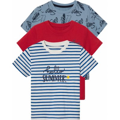 lupilu Chlapecké triko modrá/červená/pruhy – Zboží Mobilmania