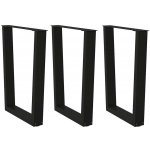 Omaxi 958250 Nohy k jídelnímu stolu ve tvaru V 3 ks černé 70 x 72-73,3 cm ocel – Zboží Dáma