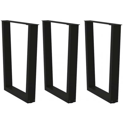 Omaxi 958250 Nohy k jídelnímu stolu ve tvaru V 3 ks černé 70 x 72-73,3 cm ocel – Zboží Dáma