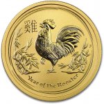 The Perth Mint zlatá mince Gold Lunární Série II Rok Kohouta 2017 1 oz