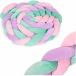 Ricokids nárazník do postýlky mátově růžový a fialový – Zboží Dáma