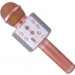 Leventi Bezdrátový karaoke mikrofon WS 858 Rose Gold