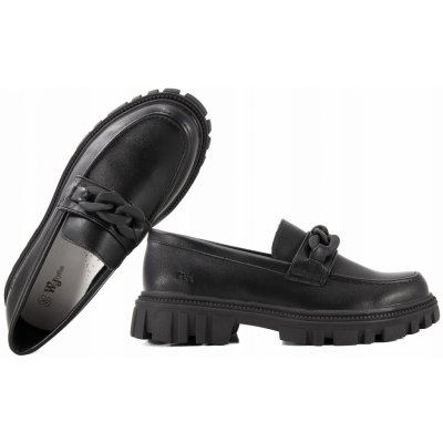 Wojtyłko 5b24427c dívčí mokasíny černé – Zboží Dáma