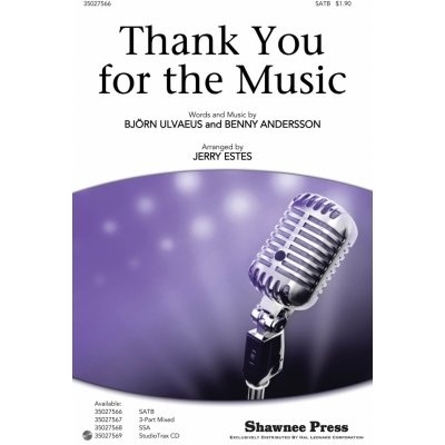 Thank You for the Music noty pro sbor SATB 1041794 – Zboží Mobilmania