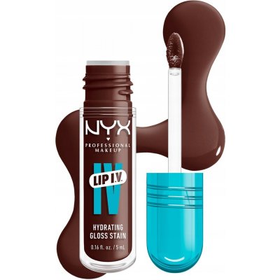 NYX Professional Makeup Lip I.V. Hydrating Gloss Stain hydratační lesk na rty 05 Mocha Me Wet 5 ml – Zboží Dáma