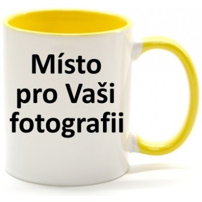 Fotodárky Fotohrnek žluto bílý foto 300 ml – Zbozi.Blesk.cz