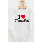 NEW BABY Body s potiskem New Baby I Love Mum and Dad – Sleviste.cz