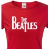 Dámské tričko s potiskem Dámské tričko The Beatles Červená
