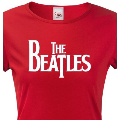 Dámské tričko The Beatles Červená – Zboží Mobilmania