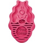 KONG Gumový kartáč ZoomGroom růžový 11,5 x 7 x 2,5 cm – Zboží Dáma