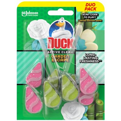 Duck Active Clean Garden Escape splachovací závěs na toaletu 2 x 38,6 g – Zboží Mobilmania