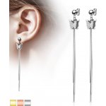 Šperky eshop Řetízek z chirurgické oceli zdvojená lesklá oválná očka A20.08 Zlatá – Sleviste.cz