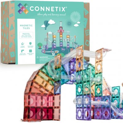 Connetix Pastel Ball Run Pack 106 ks – Sleviste.cz