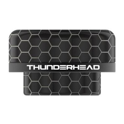 Thunderhead Creations resinový drip tip 810 pro Artemis Černá Stříbrná s černým kroužkem