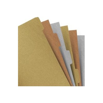 Filofax Náplň, Osobní, krajové výřezy čisté, 6 záložek, mix barev metallic (3 barvy) – Zboží Živě