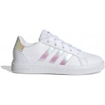 adidas Grand Court 2.0 K cloud white/iridescent/cloud white Bílá – Zboží Dáma