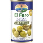 El Faro Zelené olivy plněné jalapeňo pastou 350 g