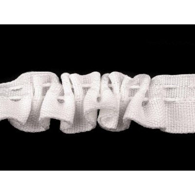 Prima-obchod Záclonovka šíře 20 mm žabkové řasení, barva White – Hledejceny.cz