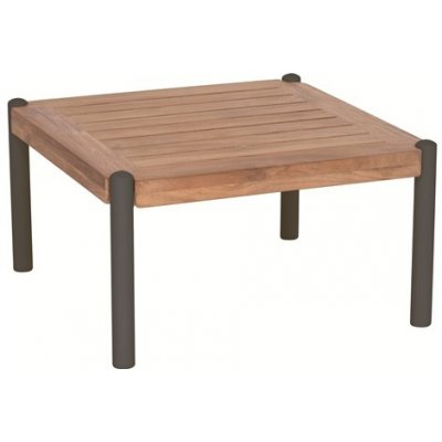 Stern Taro 50x50x28 cm, rám lakovaný hliník šedočerný (anthracite), deska teak – Hledejceny.cz