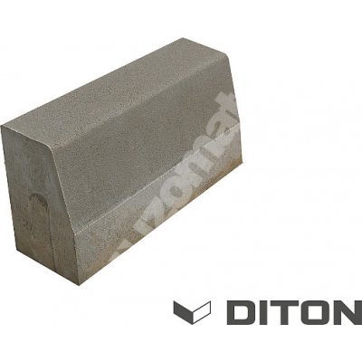 Diton Obrubník půlka 50 x 15 x 25 cm přírodní beton 1 ks