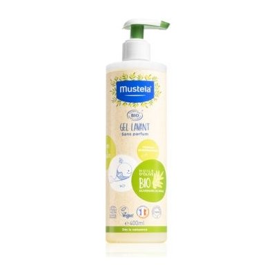 Mustela BIO mycí gel na tělo a vlasy pro děti od narození 400 ml – Sleviste.cz