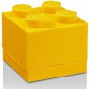 Box a koš na hračky LEGO® mini box 4 46 x 46 x 43 mm žlutá