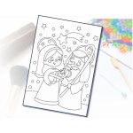 Radost v písku Šablona na pískování Marie s Josefem A5 148 x 210 mm – Zboží Dáma